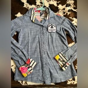 Thunderbird Brand Womens Western Shirt Small